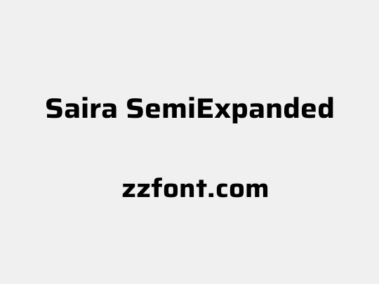Saira SemiExpanded