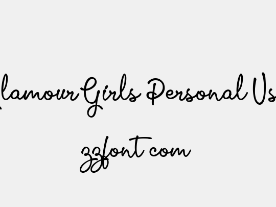 Glamour Girls Personal Use
