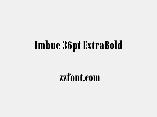 Imbue 36pt ExtraBold