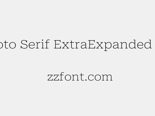 Roboto Serif ExtraExpanded Thin