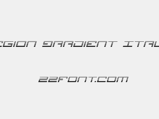Legion Gradient Italic