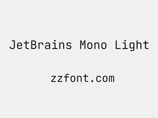 JetBrains Mono Light