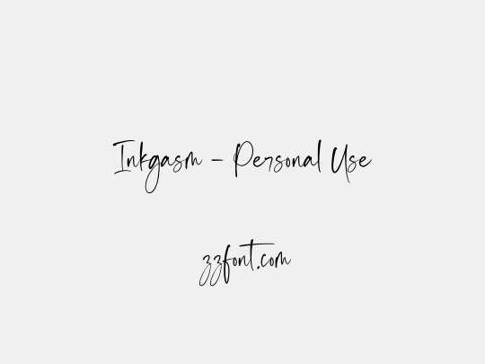 Inkgasm - Personal Use