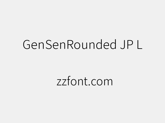 GenSenRounded JP L