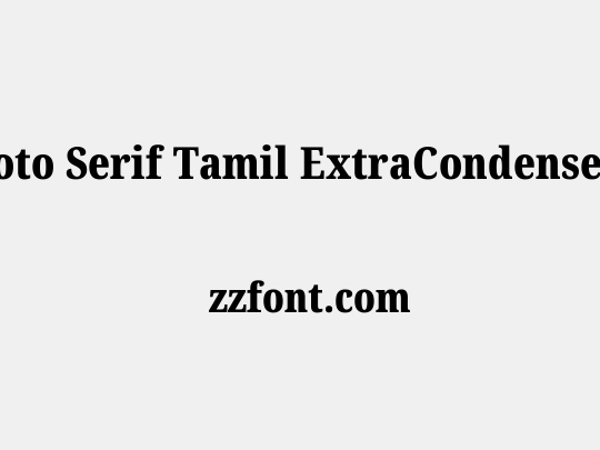 Noto Serif Tamil ExtraCondensed Black