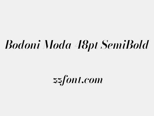 Bodoni Moda 48pt SemiBold