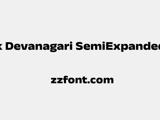 Anek Devanagari SemiExpanded ExtraBold