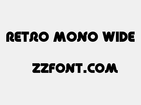 Retro Mono Wide
