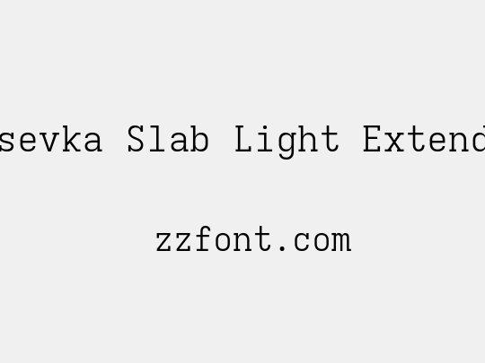 Iosevka Slab Light Extended