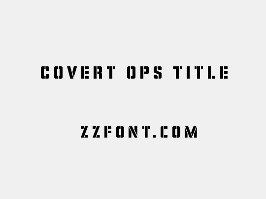 Covert Ops Title