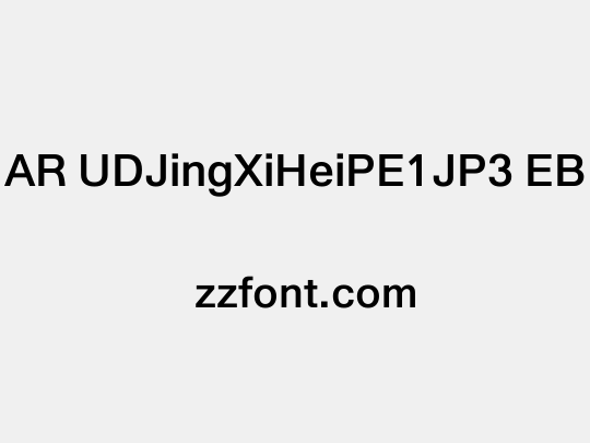 AR UDJingXiHeiPE1JP3 EB