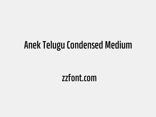 Anek Telugu Condensed Medium