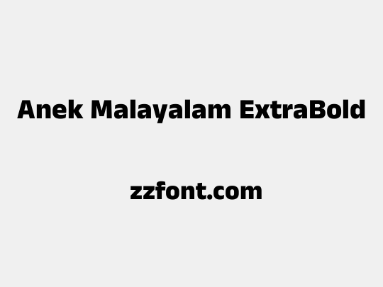 Anek Malayalam ExtraBold