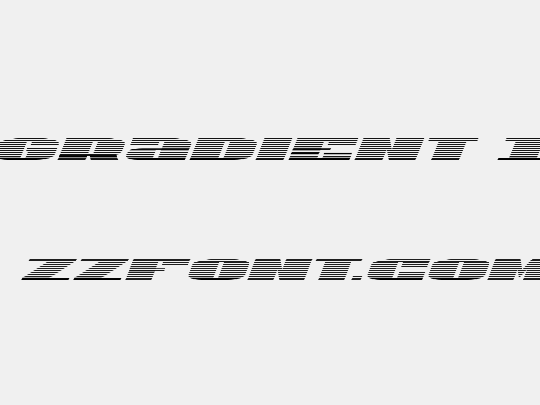 U.S.A. Gradient Italic