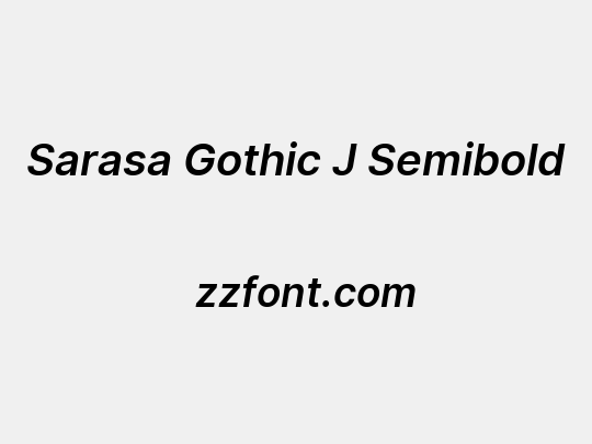 Sarasa Gothic J Semibold