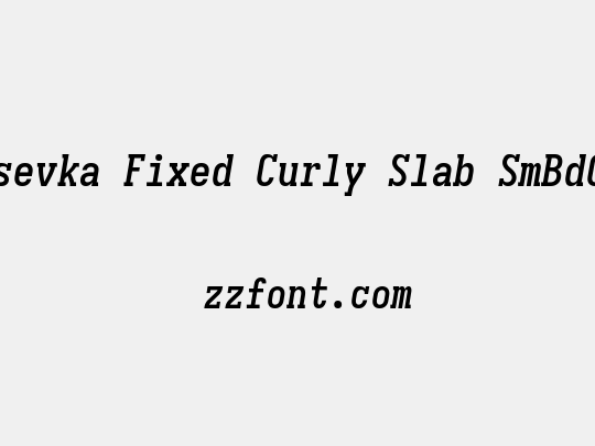 Iosevka Fixed Curly Slab SmBdObl