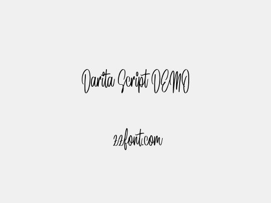 Darita Script DEMO