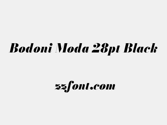 Bodoni Moda 28pt Black