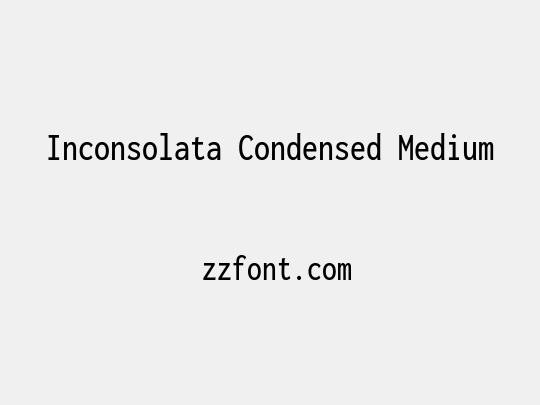 Inconsolata Condensed Medium