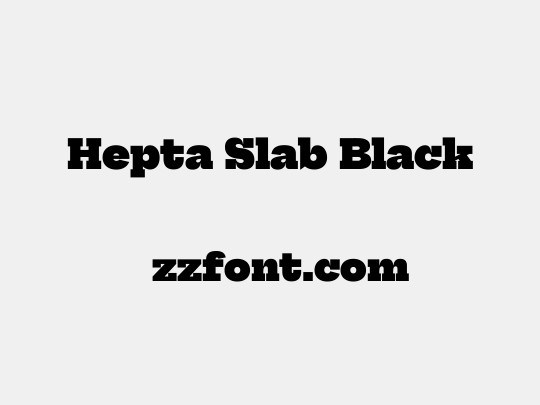 Hepta Slab Black
