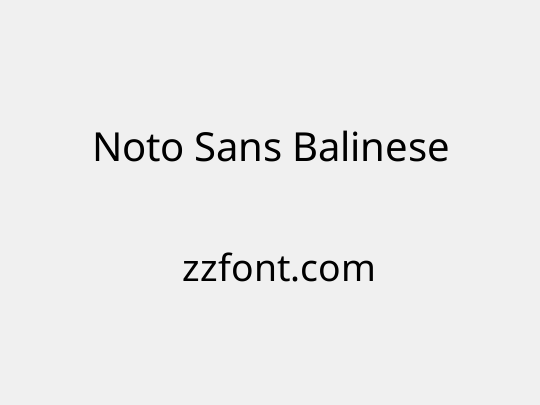 Noto Sans Balinese