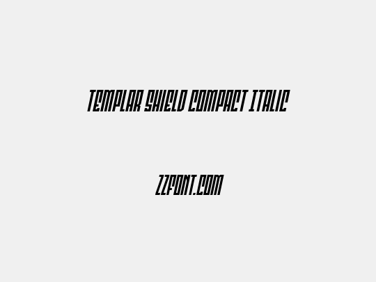 Templar Shield Compact Italic