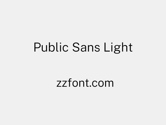 Public Sans Light