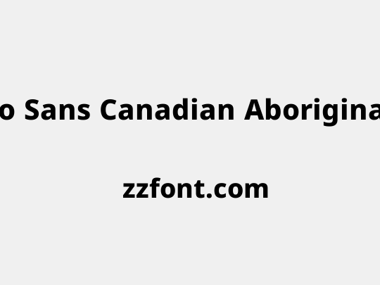 Noto Sans Canadian Aboriginal ExtraBold