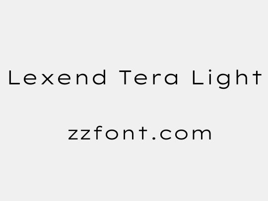 Lexend Tera Light