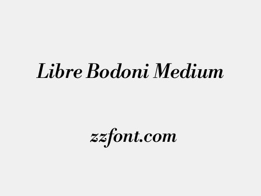 Libre Bodoni Medium
