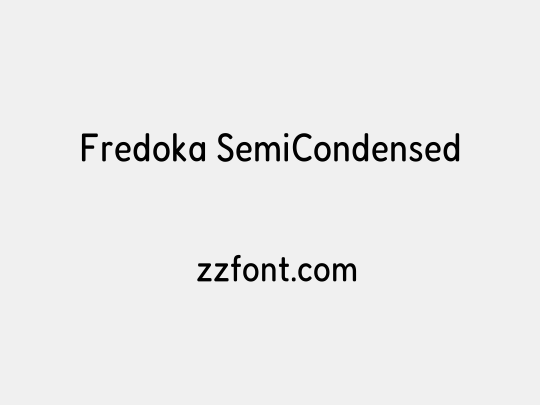 Fredoka SemiCondensed