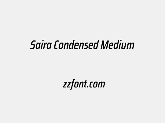 Saira Condensed Medium
