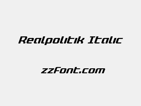 Realpolitik Italic