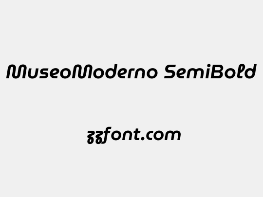 MuseoModerno SemiBold