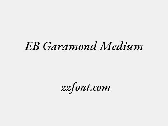 EB Garamond Medium