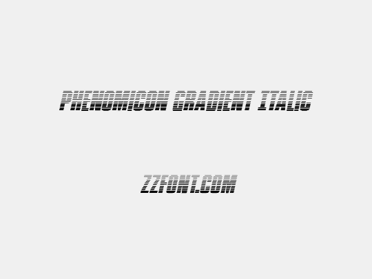 Phenomicon Gradient Italic