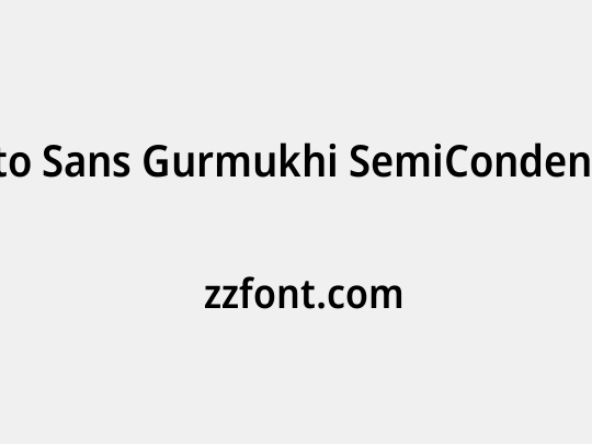 Noto Sans Gurmukhi SemiCondensed SemiBold