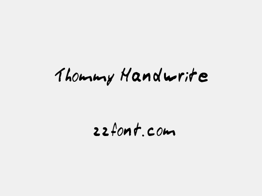Thommy Handwrite