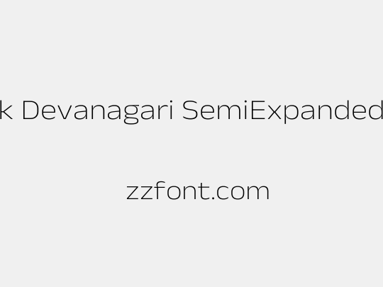 Anek Devanagari SemiExpanded ExtraLight