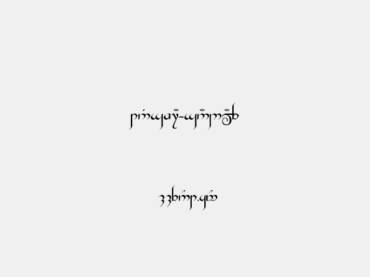 Tengwar-Gandalf