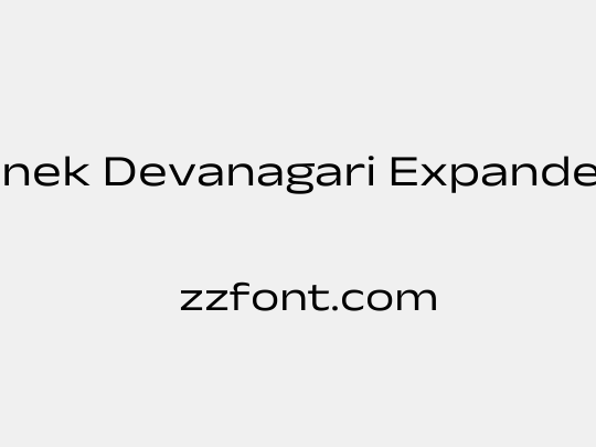 Anek Devanagari Expanded