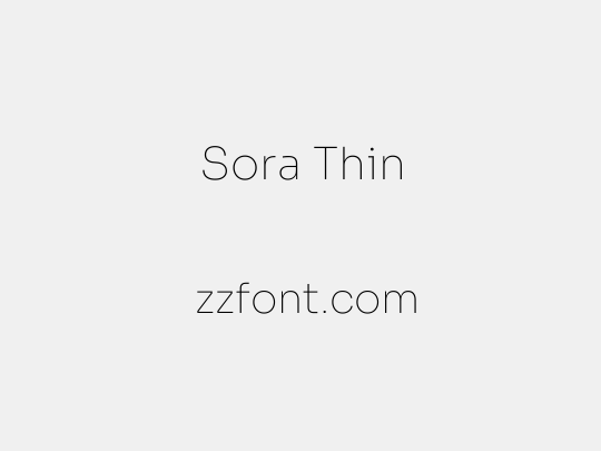 Sora Thin