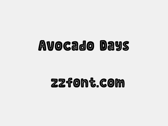Avocado Days