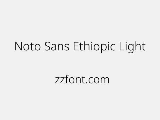 Noto Sans Ethiopic Light