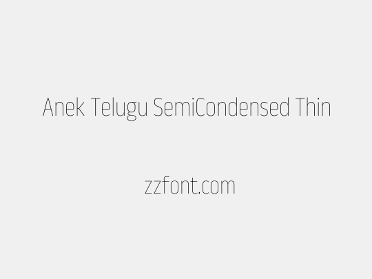 Anek Telugu SemiCondensed Thin