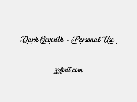 Dark Seventh - Personal Use