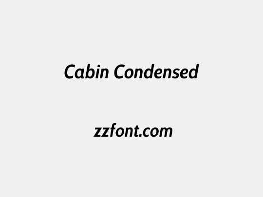 Cabin Condensed