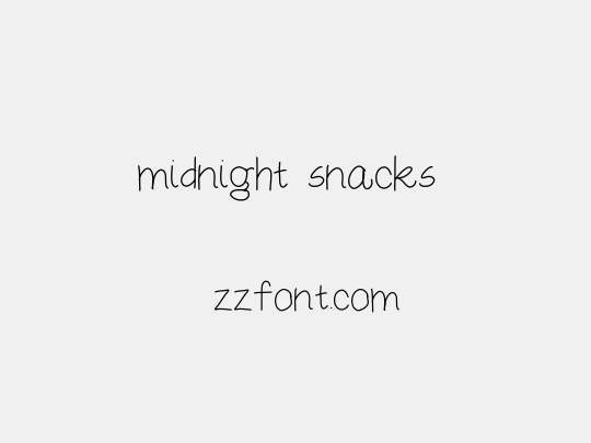 midnight snacks 