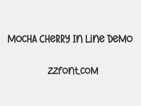 Mocha Cherry In Line Demo