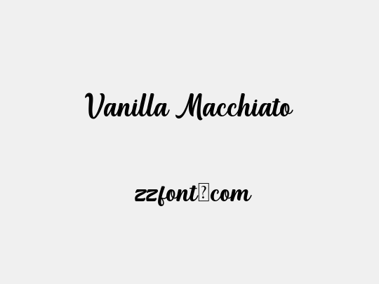 Vanilla Macchiato